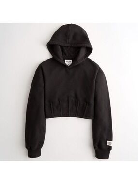 Social Tourist Crop Corset Detail Sweater Black XS